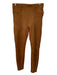 Spanx Size M Brown Faux Suede High Rise Elastic Waist Paneled Leggings Brown / M