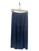 Tibi Size 00 Navy Blue Polyester Pleated Midi Skirt Navy Blue / 00