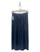 Tibi Size 00 Navy Blue Polyester Pleated Midi Skirt Navy Blue / 00