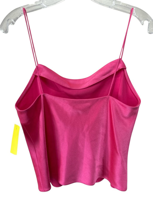 Alice + Olivia Size 0 Pink Triacetate & Polyester Sleeveless Cowl Neck Skirt Set Pink / 0