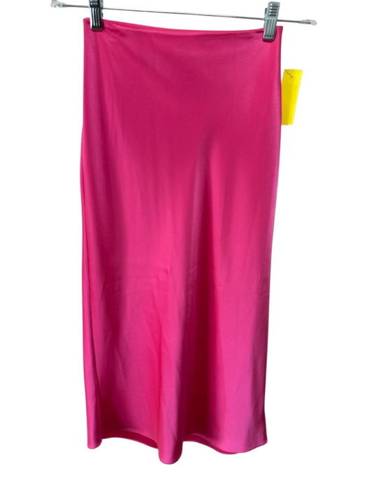 Alice + Olivia Size 0 Pink Triacetate & Polyester Sleeveless Cowl Neck Skirt Set Pink / 0