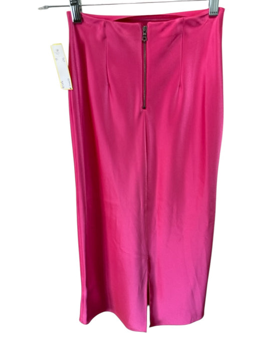 Alice + Olivia Size 0 Pink Triacetate & Polyester Sleeveless Cowl Neck Skirt Set Pink / 0