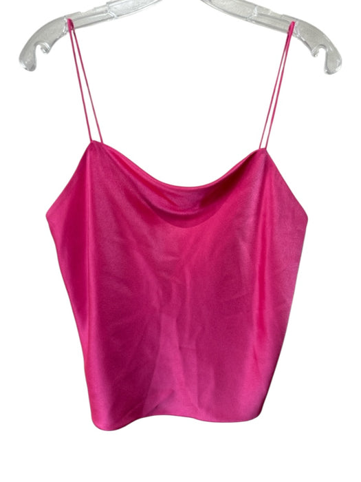 Alice + Olivia Size 0 Pink Triacetate & Polyester Sleeveless Cowl Neck Skirt Set Pink / 0