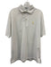 Peter Millar Size L White Synthetic Solid Polo Athleisure Men's Short Sleeve White / L
