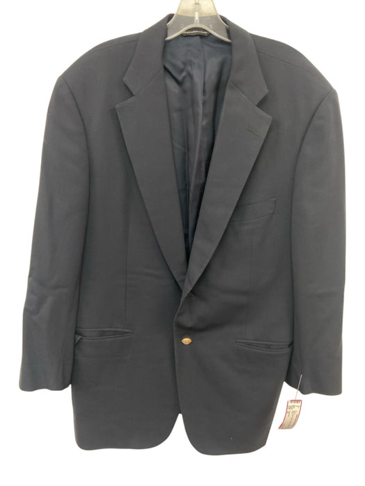 Samuelson Navy Wool Solid 2 Button Men's Blazer Navy / 42