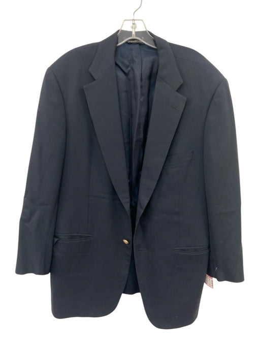 Samuelson Navy Wool Solid 2 Button Men's Blazer Navy / 42
