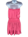 Ramy Brook Size S Pink Polyester Strapless Elastic Top Elastic Waist Dress Pink / S