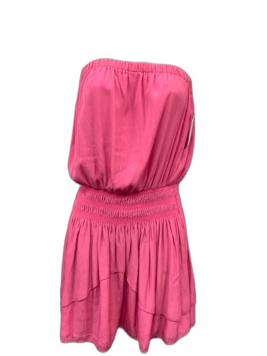 Ramy Brook Size S Pink Polyester Strapless Elastic Top Elastic Waist Dress Pink / S