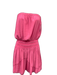 Ramy Brook Size S Pink Polyester Strapless Elastic Top Elastic Waist Dress Pink / S