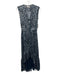 Ramy Brook Size Small Mixed Blues Polyester Sleeveless Abstract Print Midi Dress Mixed Blues / Small