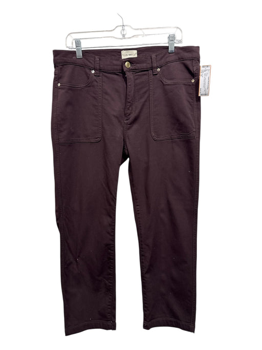 DL1961 Size 30 Brown Cotton & Elastane Zip Fly Mid Rise Slim Straight Pants Brown / 30