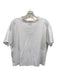 Loulou Studio Size L White Pima Cotton V Neck Short Sleeve T Shirt Top White / L
