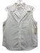 Frank & Eileen Size L White Cotton Sleeveless Button Up Collared Shirt Top White / L