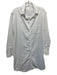Frank & Eileen Size L White Cotton Long Sleeve Button Front Collared Shirt Dress White / L