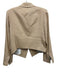 Veronica Beard Size 12 Beige Linen Blend Flap Pocket Cropped Back Blazer Jacket Beige / 12