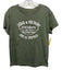 Zadig & Voltaire Size L Green & White Cotton Graphic Embroidered Logo Top Green & White / L