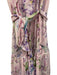 Christy Lynn Size L Light Pink, Purple, Green Silk Sleeveless Floral Print Dress Light Pink, Purple, Green / L