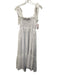 Lilly Pulitzer Size M White Polyester Sleeveless Floral Jacquard Midi Dress White / M