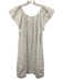 Marie Oliver Size S White Linen Sleeveless Scoop Neck Mini Dress White / S