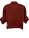 TWP Size M/L Brick Red Cotton 1/2 Sleeve Scrunch Sleeve Button Up Cropped Top Brick Red / M/L