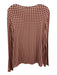 Max Mara Leisure Size Est L Pink, Navy & Beige Missing Fabric Tag Geometric Top Pink, Navy & Beige / Est L