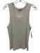 Agolde Size XL White Cotton Blend Ribbed Sleeveless Tank Top White / XL