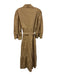 Hunter Bell Size L Khaki Beige Cotton 3/4 Sleeve 1/2 Button Tiered Dress Khaki Beige / L