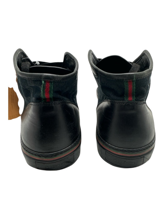 Gucci Shoe Size 11 Black Canvas Guccissima Sneaker Men's Shoes Black / 11