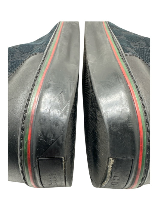 Gucci Shoe Size 11 Black Canvas Guccissima Sneaker Men's Shoes Black / 11