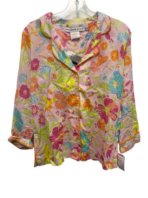 Gretchen Scott Size XS Multicolor Cotton Button Up Pants Set Multicolor / XS