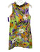 Tyler Boe Size S Multicolor Linen & Cotton Sleeveless Button Detail Dress Multicolor / S