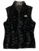 The North Face Size M Black Polyester Reversible Zip Front Fleece Vest Black / M
