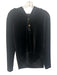 Sno Skins Size S Black Polyester Velvet Hood Button Detail Pullover Sweater Black / S
