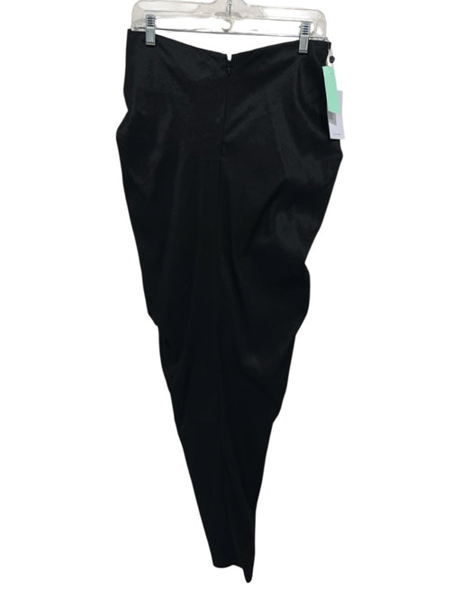 Lovers + Friends Size Medium Black Polyester Blend Side Zip Pleated Maxi Skirt Black / Medium
