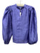 Samsoe Samsoe Size Large Purple Polyester Long puff sleeve Mock Neck Top Purple / Large