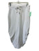 Frank & Eileen Size Large White Cotton Elastic Drawstring Waist Midi Skirt Set White / Large
