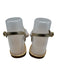 Lilly Pulitzer Shoe Size 7.5 Gold & Beige Leather Upper Thong Slingback Sandals Gold & Beige / 7.5