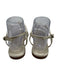 Aerin Shoe Size 38 Gold Leather Thong Slingback Flat T Strap Sandals Gold / 38