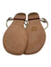 Aerin Shoe Size 38 Gold Leather Thong Slingback Flat T Strap Sandals Gold / 38