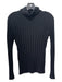 Milly Size Small Black Cashmere Long Sleeve Ribbed turtle neck Sweater Black / Small