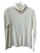 Pomandere Size 4 Cream Wool Long Sleeve Turtle Neck Top Cream / 4