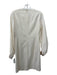 Akris Punto Size 4 Off White Wool Long puff sleeve Round Neck Knee Length Dress Off White / 4