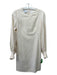 Akris Punto Size 4 Off White Wool Long puff sleeve Round Neck Knee Length Dress Off White / 4