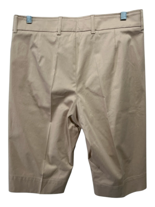 Bogner Size 4 Khaki Beige Cotton Blend Low Rise Pockets Bermuda Shorts Khaki Beige / 4