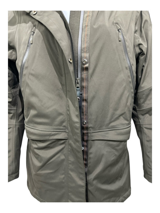 Parajumpers Size S Olive Green Polyamide Down Fill Solid Interior Pocket Jacket Olive Green / S