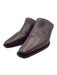 Brunello Cucinelli Shoe Size 38.5 Chocolate Brown & Gunmetal Leather Mules Chocolate Brown & Gunmetal / 38.5