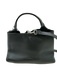 Tods Black Leather Top Handle Zip Crossbody Bag Black / S