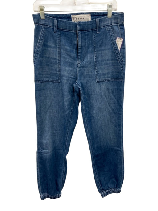 Frank & Eileen Size 4 Medium Wash Cotton & Elastane Zip Fly High Rise Jeans Medium Wash / 4