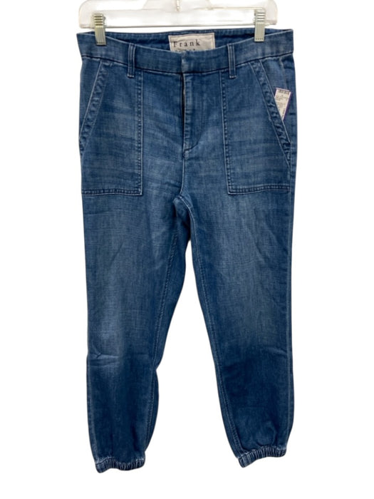 Frank & Eileen Size 4 Medium Wash Cotton & Elastane Zip Fly High Rise Jeans Medium Wash / 4