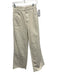 AMO Size 26 Cream White Cotton Denim Zip Fly High Rise Wide Leg Raw Hem Jeans Cream White / 26